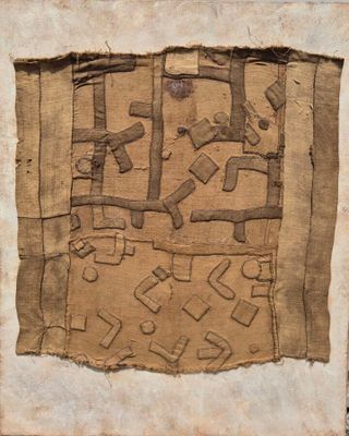 l'image d'un morceau de tissu sur lequel est dessiné un motif
