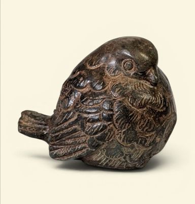 Pierre CHENET (XXe/XXIe) "Moineau en boule s'abritant du fro…