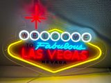 enseigne au néon représentant le célèbre panneau « Welcome to Fabulous Las Nevada »