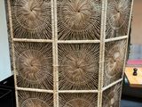 an image of a room divider made out of wickers