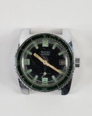 MOD Boîtier de montre-bracelet de plongée en acier. Cadran s…