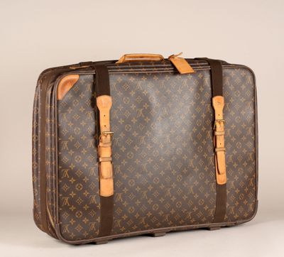 louis vuitton monogram canvas and leather suitcase