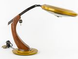an image of a desk lamp with a wooden base