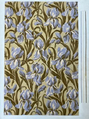 an image of a picture of a wallpaper with flowers on it