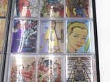 a lot of comic books in the case