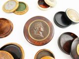 a lot of coins that are sitting on a table