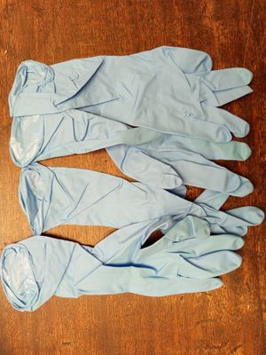 Lot de 600 paires de gants en latex bleu de tailles 6 - Photo 1