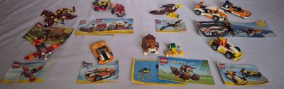 a lot of legos that are on a table