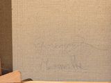 a box with a drawing on it sitting on a table