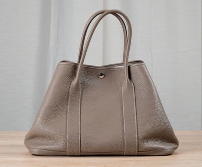 HERMES Paris Made in France Sac Garden Party en cuir Togo ét… - Photo 1