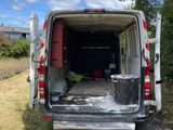 a van that is parked on the side of the road