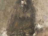 an image of a painting of a man sitting on the ground