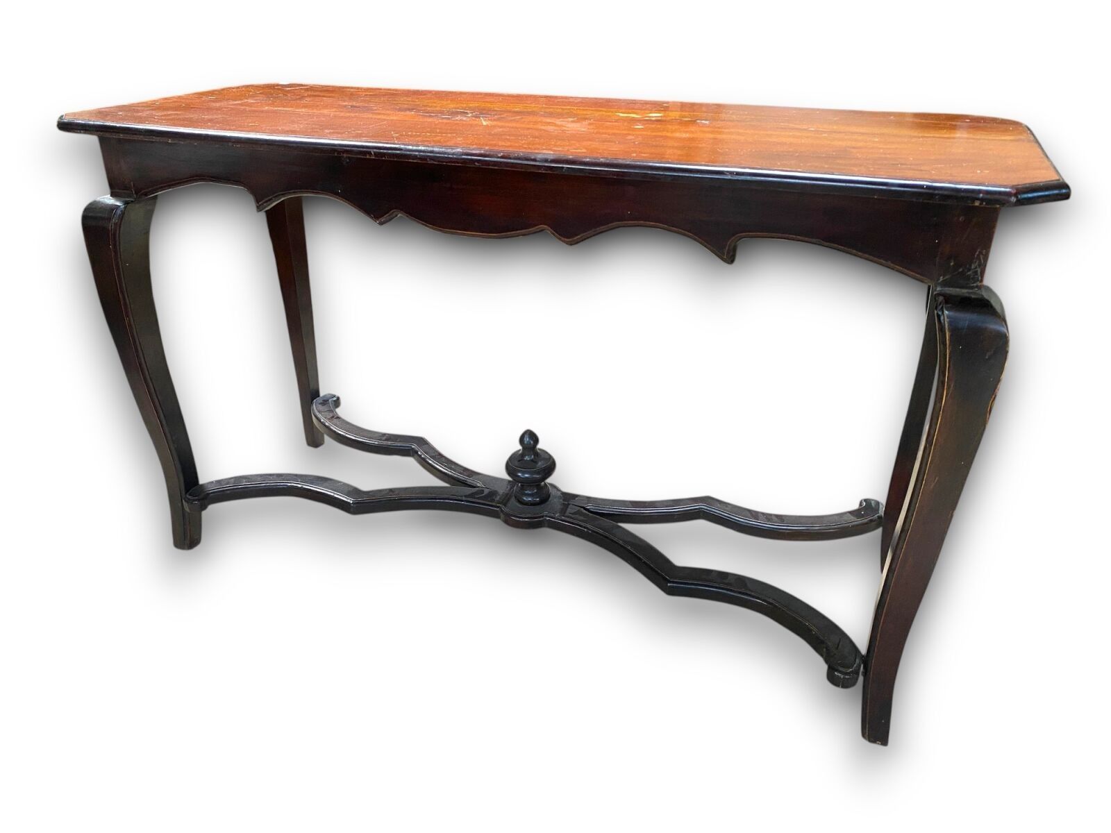 Console en bois massif de style classique avec des pieds gal…