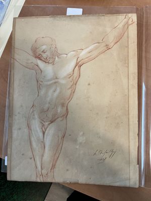 Ecole de la première moitié du XIXe siècle, Etude pour un Ch…