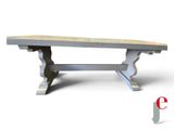 an image of a bench made of wood and metal