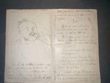 un vieux livre sur lequel figure le dessin d'un homme en train de se brosser les dents