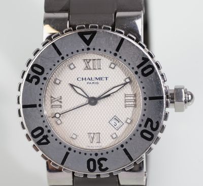 CHAUMET, modèle "Class One". Montre-bracelet de dame en acie…