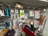 many items on the shelves in the store for sale
