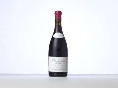 la bouteille de vin est posée sur la table sur fond blanc