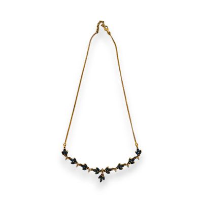 Collier en or jaune 14K (585) à maille gourmette retenant un…