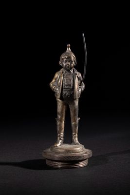 PETIT SAVOYARD Mascotte automobile en bronze - circa 1925