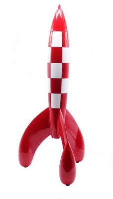 Hergé = MOULINSART : Tintin, fusée 60 cm, 46994, Objectif lu…
