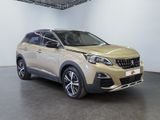 the gold suv is parked in a white room with a black floor