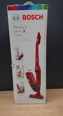 the box of the bosch vacuum is open on the table