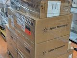 many boxes stacked on top of each other on a pallet