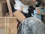 a cardboard box full of items that are in it