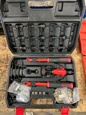 a tool kit that is sitting on a table