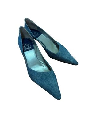 RODOLPHE MENUIDIER Escarpins en denim bleu clair, T 39 ½