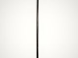 a black and gold cane with a wooden handle on a white background