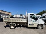 a white truck that is parked in a parking lot
