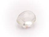 a close up of a white quartz stone on a white surface