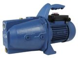 a close up of a blue pump on a white background
