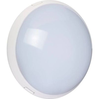 a close up of a light that is on a white surface