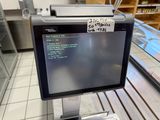a computer screen that is on display in a store
