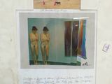 a picture of a man and a woman standing in front of a mirror