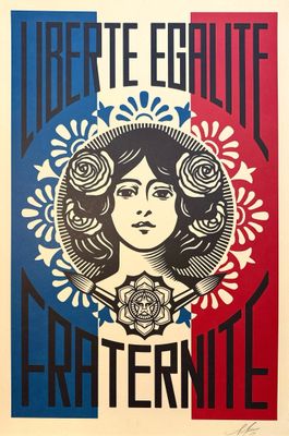 an image of a poster with a woman ' s face on it