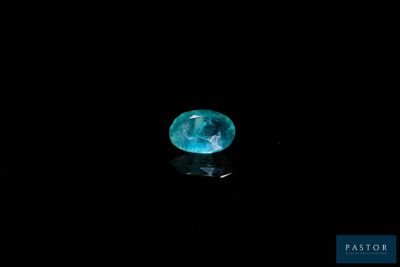a blue diamond in the dark