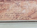 a picture of a painting with writing on it