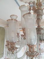 Travail Ottoman, début XXème, Important lustre en verre à 24… (photo 4)