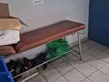a table with a box on top of it in a room