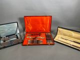three different types of silverware in a case