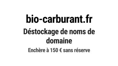 Nom de domaine bio-carburant.fr.