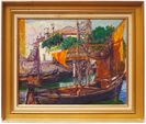 Léon DETROY (1859-1955)
Bateaux sur le canal
Huile sur panneau si...