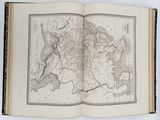 an open book with a map of europe on it