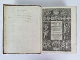an open book with a picture of a man and a woman on it