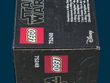 a black box with a lego star wars logo on it